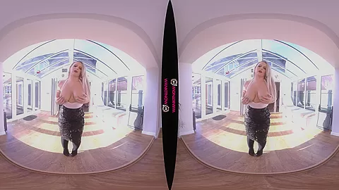 Sexual Commision - Busty Blonde Real Estate Agent Stripping
