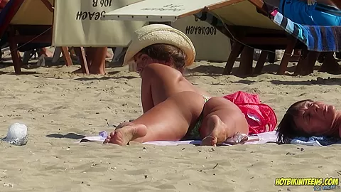 Amazing Ass Sexy Bikini Hot milf Backview at the beach