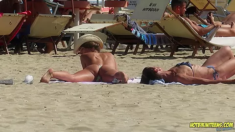 Amazing Ass Sexy Bikini Hot milf Backview at the beach