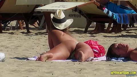 Amazing Ass Sexy Bikini Hot milf Backview at the beach