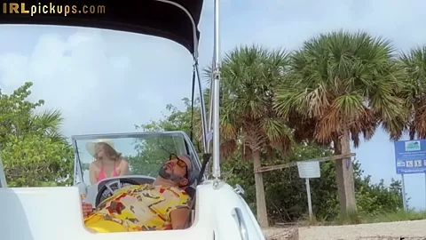 POV public outdoor sex 4 bigass cheap GF while her BF naps