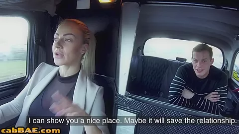 Hugetits cabbie pounded from behind after giving blowjob