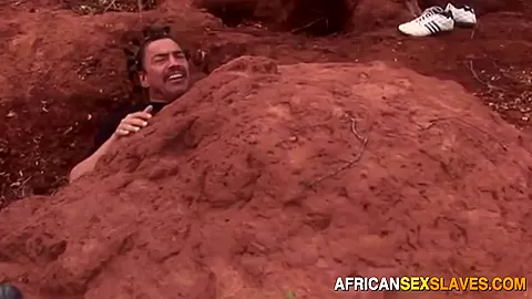 Black ebony submissive whore interracial hardcore outdoors