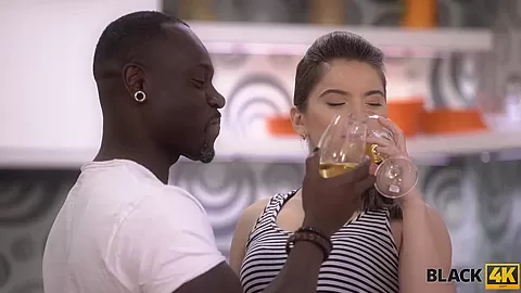 BLACK4K. Interracial sex is surely the best gift for Birthday party