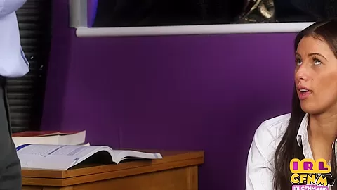 CFNM BJ babe in high heels pussybanged by her professor
