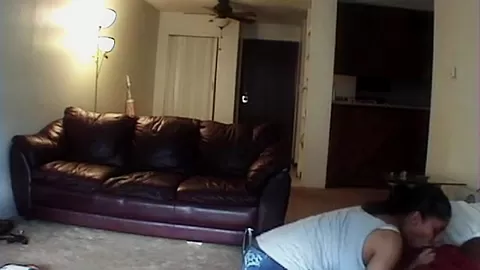 Big Tits Girlfriend fucked in a cozy room with a black guy