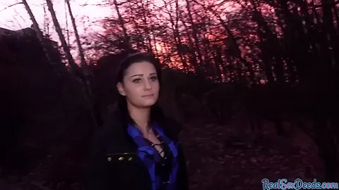 Darkhair Latina babe gets picked up and paid for sex
