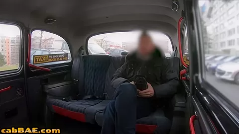 Hugeboobs british cabbie gets licked and nailed on backseat