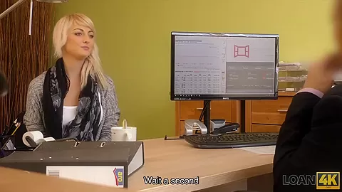 LOAN4K. Agent bangs tight teen 18+ pussy then he approves girls loan