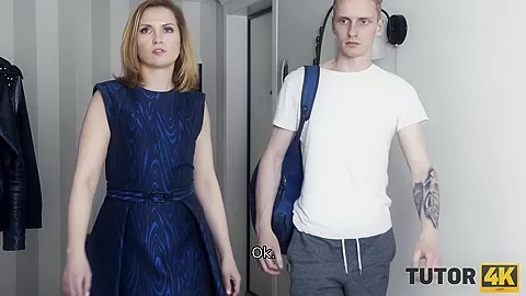 TUTOR4K. Today man makes dream about humping sexy mature woman come true