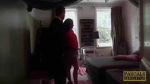 Nasty British subslut gagged for rough cunt pounding