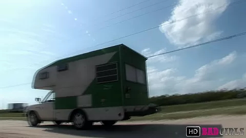 Roadside Flashing - HD Badgirls