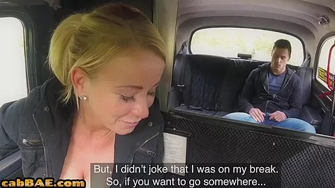 Bigboob euro cabbie sucking passenger after cowgirl sex
