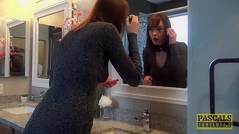 Fancy English whore rammed in pussy and mouth