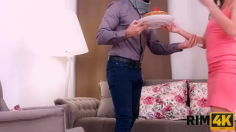 RIM4K. Man gives skinny peach his asshole for careful licking