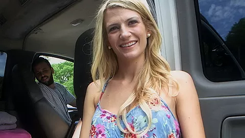 Tight Pussy Gets Fucked On The BangBus