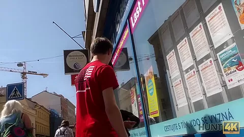 HUNTK. Hot chick is riding cock for money