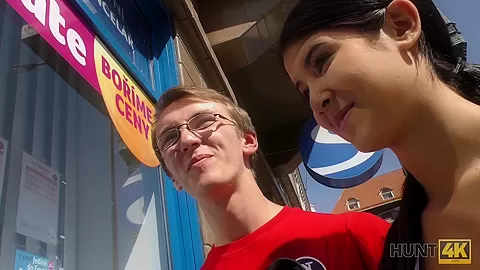 HUNTK. Hot chick is riding cock for money