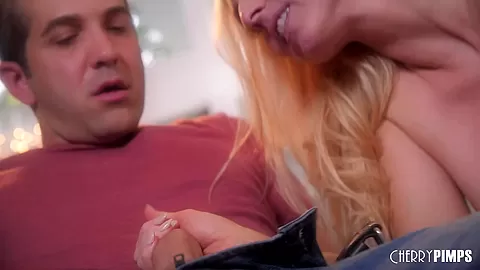 Curvy Big Tits Blonde MILF Loves Sucking Cock and Is Hungry for More