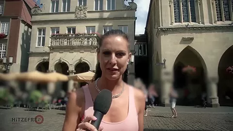 HITZEFREI Random thick black babe fucks a stranger