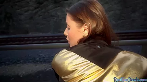 19yo slut fucked outdoor in POV in doggystyle by BWC