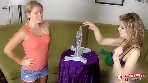 Ashley and Candle are Fun to Watch Lose their Clothes