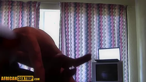 After Hotel Interracial Raw Dogging This Ebony Slut A Copious Facial Cumshot Ensues