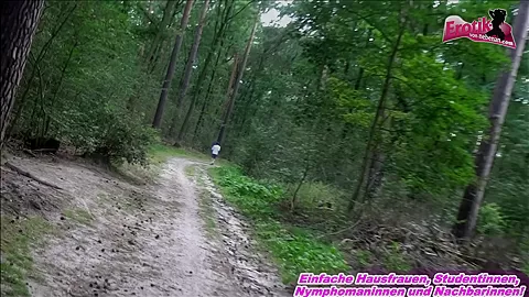 German Housewife - fuck in public pov with big tits