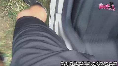 German Step mom take cum deep in her mouth and fuck public big cock blowjob