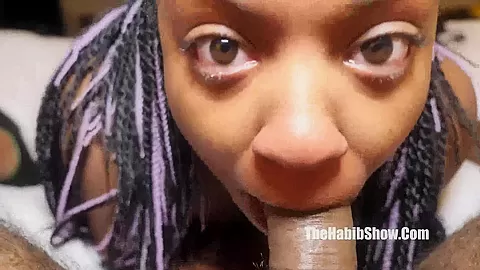 thick newbie swallows some dick tight pussy shorty