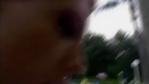 Hot Blonde blowjob and fucking closeup in outdoor