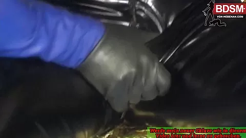 German femdom at bdsm latex fuck