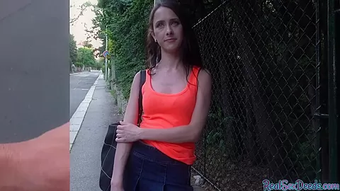 Smalltit eurobabe pickedup for public sex and blowjob