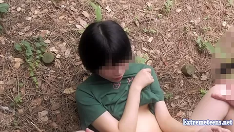 Jav teen 18+ Henada Fucks Uncensored In Public Park Skinny With Shaved Pussy