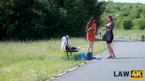 LAW4k. Sexy skinny miss services policeman to get out of prison