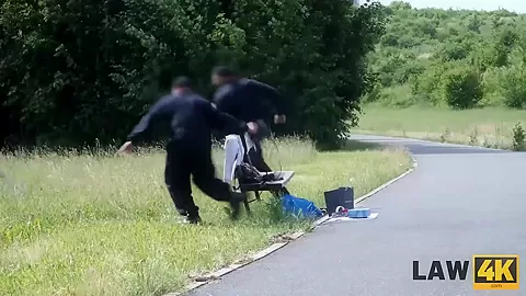 LAW4k. Sexy skinny miss services policeman to get out of prison