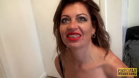 British subslut punished and hardfucked before tasting cum