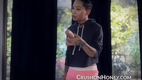 CrushGirls - I found my step sisters huge dildo