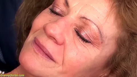 76 years old grandma first anal