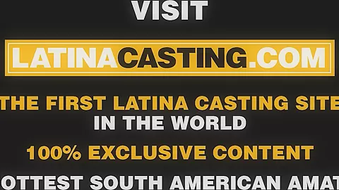 latina model gets throat fuck during casting