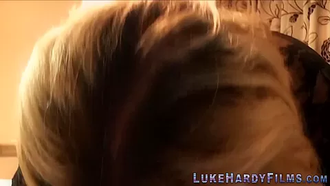 Old cougar sucks Luke Hardys dick