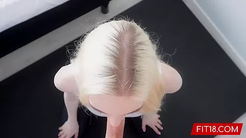 Fit18 - Shinaryen - Skinny teen 18+ Blonde Nordic Fitness Model Gets Creampie - 60FPS