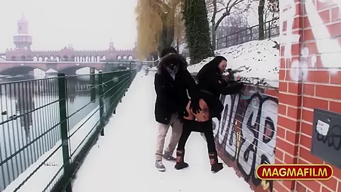 Mareen De Luxe in German Cougar enjoys BBC in the snow - MagmaFilm