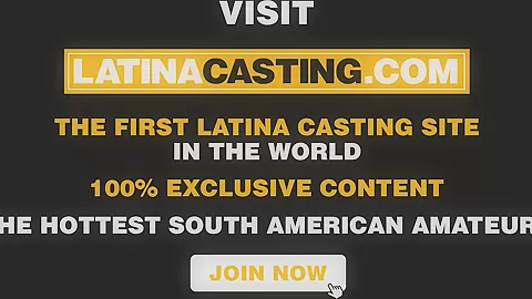 latina on her knees feeding on big cock cum