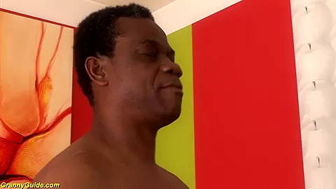 74 years old Step mom enjoys her first black dick