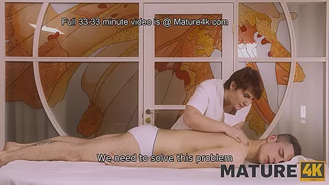 MATURE4K. After appreciating massage man invites woman to have hot sex