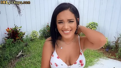 POV busty babe pussydrilled outdoor 4 cash after blowjob