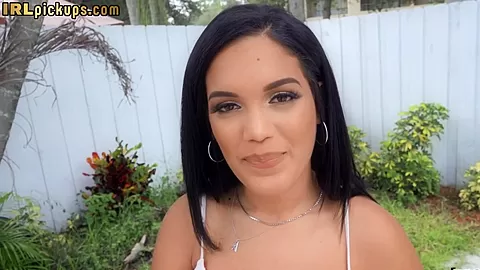 POV busty babe pussydrilled outdoor 4 cash after blowjob