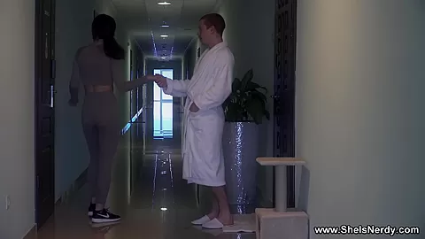 She Is Nerdy - Parish - Brunette fucked after workout