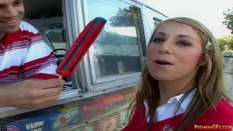 Alyssa Swallowed Big Dick and Fucked by Ice Cream guy